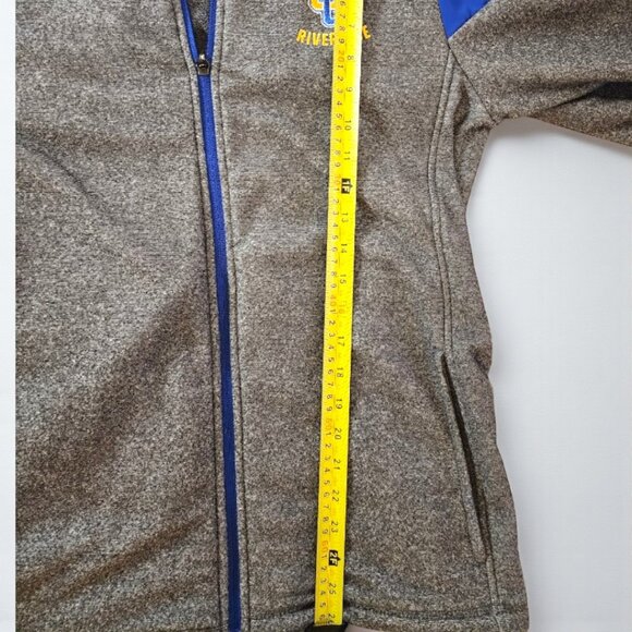 Champion UC Riverside Full Zip Jacket Men’s Medium Gray Blue Fleece Highlanders - Picture 5 of 10